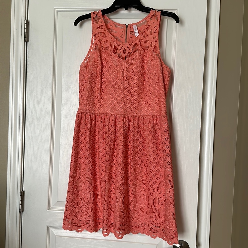 Coral dress
